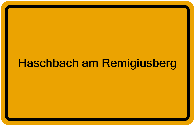 Handelsregisterauszug Haschbach am Remigiusberg